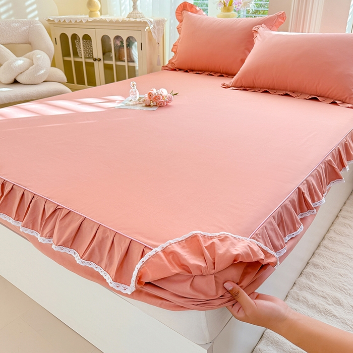 91家纺网 家纺一手货源 找家纺 （总）美达家纺 2026新款13372全棉素色单层床笠