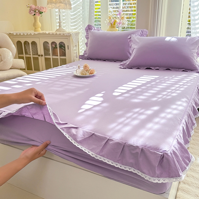 91家纺网 家纺一手货源 找家纺 （总）美达家纺 2026新款13372全棉素色单层床笠