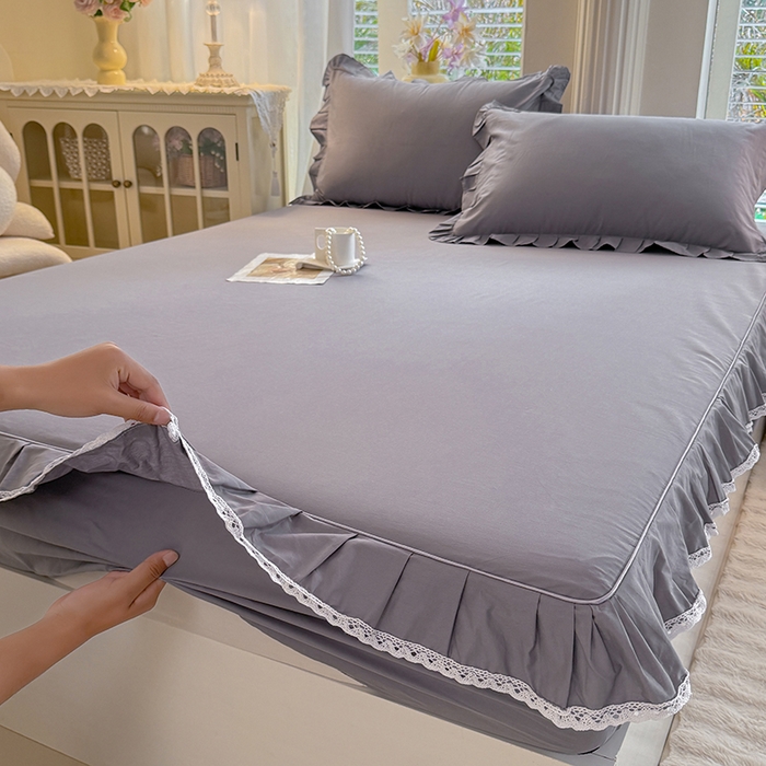 91家纺网 家纺一手货源 找家纺 （总）美达家纺 2026新款13372全棉素色单层床笠