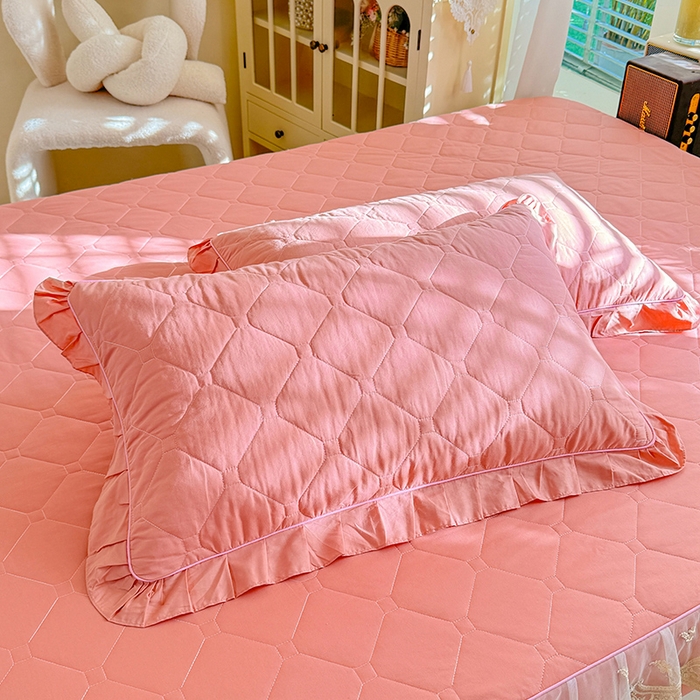 91家纺网 家纺一手货源 找家纺 （总）美达家纺 2026新款13372全棉素色夹棉床笠