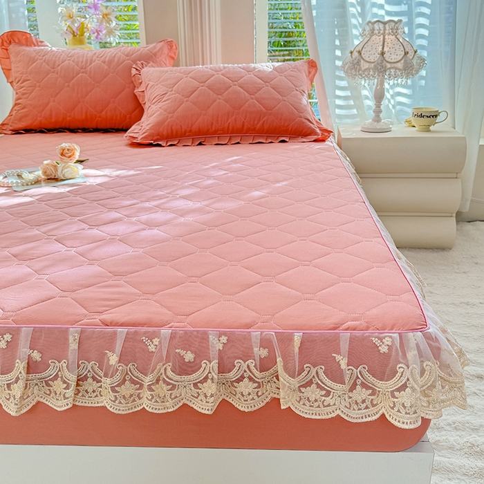 91家纺网 家纺一手货源 找家纺 （总）美达家纺 2026新款13372全棉素色夹棉床笠