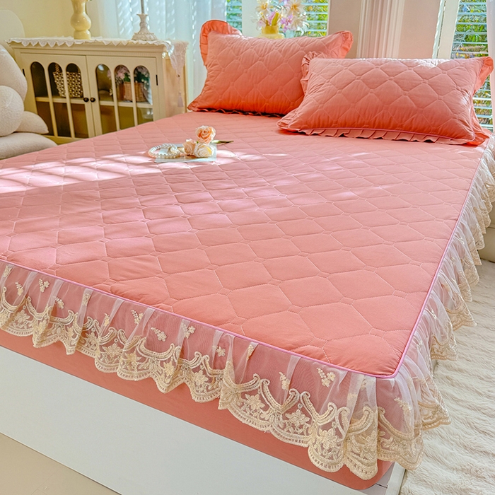 91家纺网 家纺一手货源 找家纺 （总）美达家纺 2026新款13372全棉素色夹棉床笠