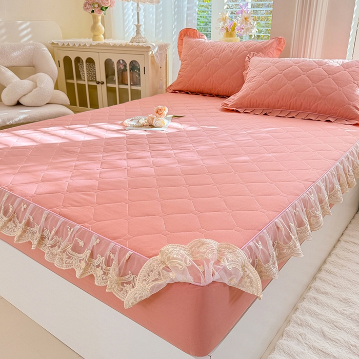 91家纺网 家纺一手货源 找家纺 （总）美达家纺 2026新款13372全棉素色夹棉床笠