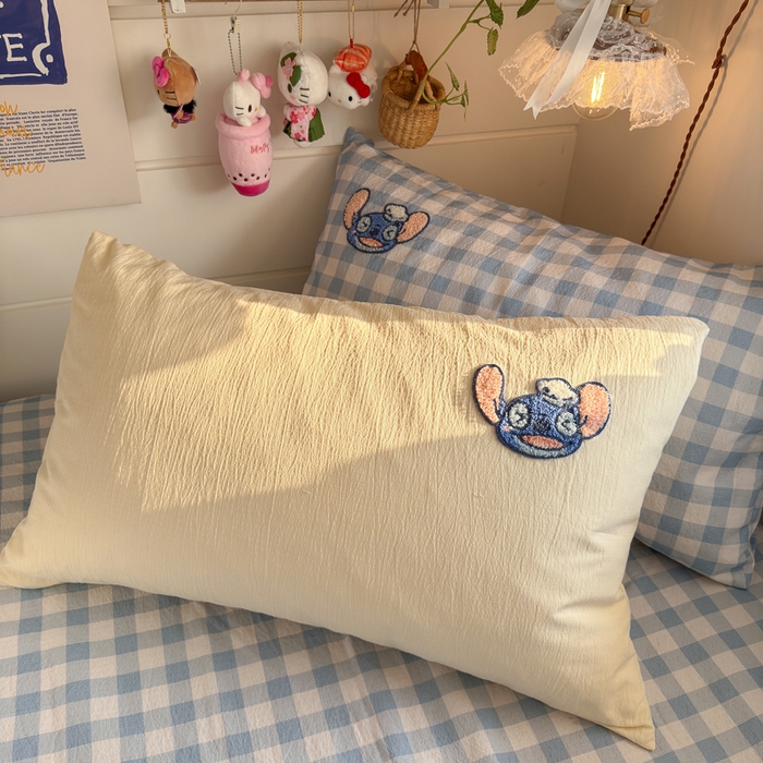 91家纺网 家纺一手货源 找家纺 港岛妹妹 2026新款皱皱纱毛巾绣四件套（有买家秀） 考拉迪宝