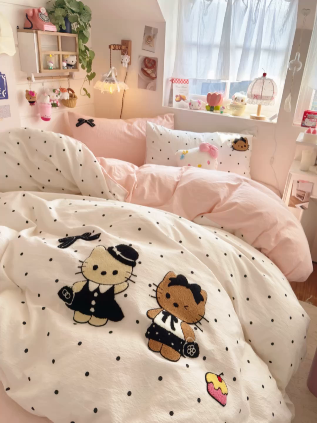 91家纺网 家纺一手货源 找家纺 港岛妹妹 2026新款皱皱纱毛巾绣四件套（有买家秀） 小香风kt