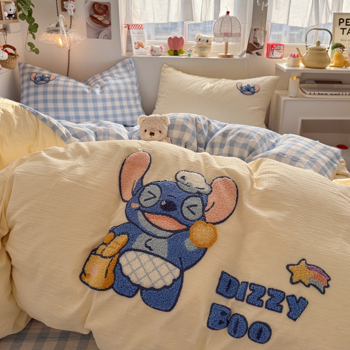 91家纺网 家纺一手货源 找家纺 海岛哥哥 2026新款皱皱纱毛巾绣四件套-含买家秀 考拉迪宝