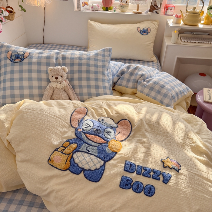 91家纺网 家纺一手货源 找家纺 海岛哥哥 2026新款皱皱纱毛巾绣四件套-含买家秀 考拉迪宝