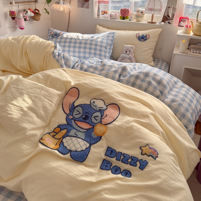 91家纺网 家纺一手货源 找家纺 海岛哥哥 2026新款皱皱纱毛巾绣四件套-含买家秀 考拉迪宝