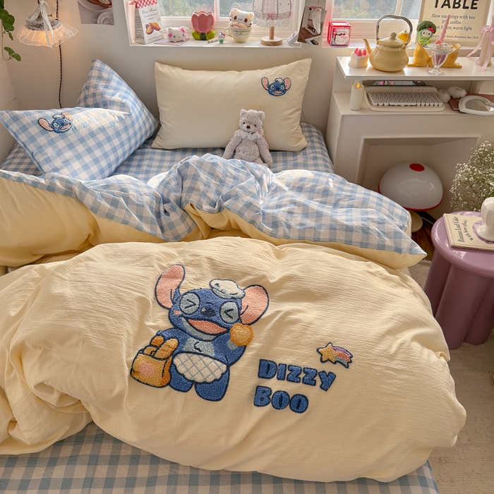 91家纺网 家纺一手货源 找家纺 海岛哥哥 2026新款皱皱纱毛巾绣四件套-含买家秀 考拉迪宝