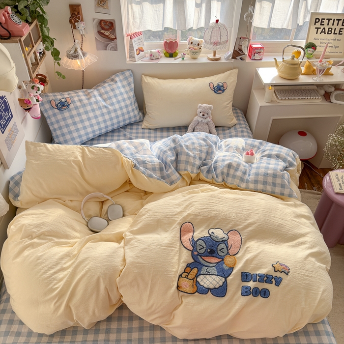 91家纺网 家纺一手货源 找家纺 海岛哥哥 2026新款皱皱纱毛巾绣四件套-含买家秀 考拉迪宝