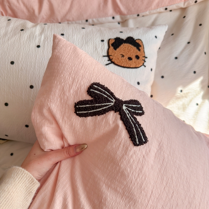 91家纺网 家纺一手货源 找家纺 海岛哥哥 2026新款皱皱纱毛巾绣四件套-含买家秀 小香风kt