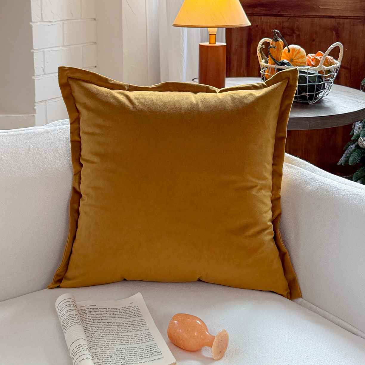 91家纺网 家纺一手货源 找家纺 美茉家居 2026新款阡陌角落抱枕组合 荷兰绒款