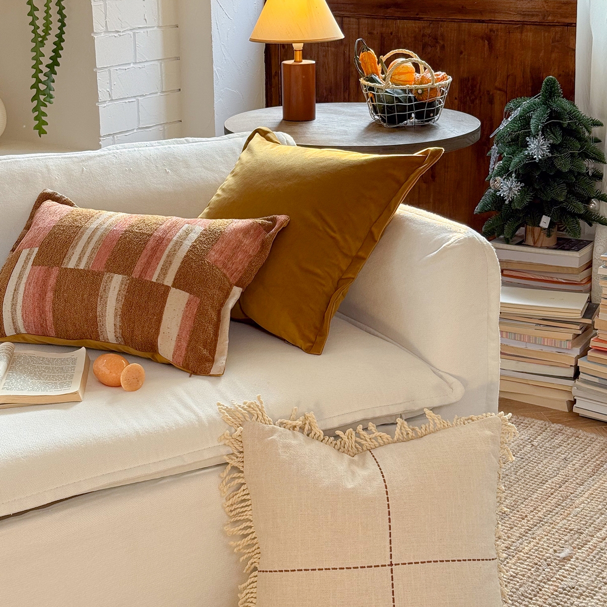 91家纺网 家纺一手货源 找家纺 美茉家居 2026新款阡陌角落抱枕组合 阡陌长枕