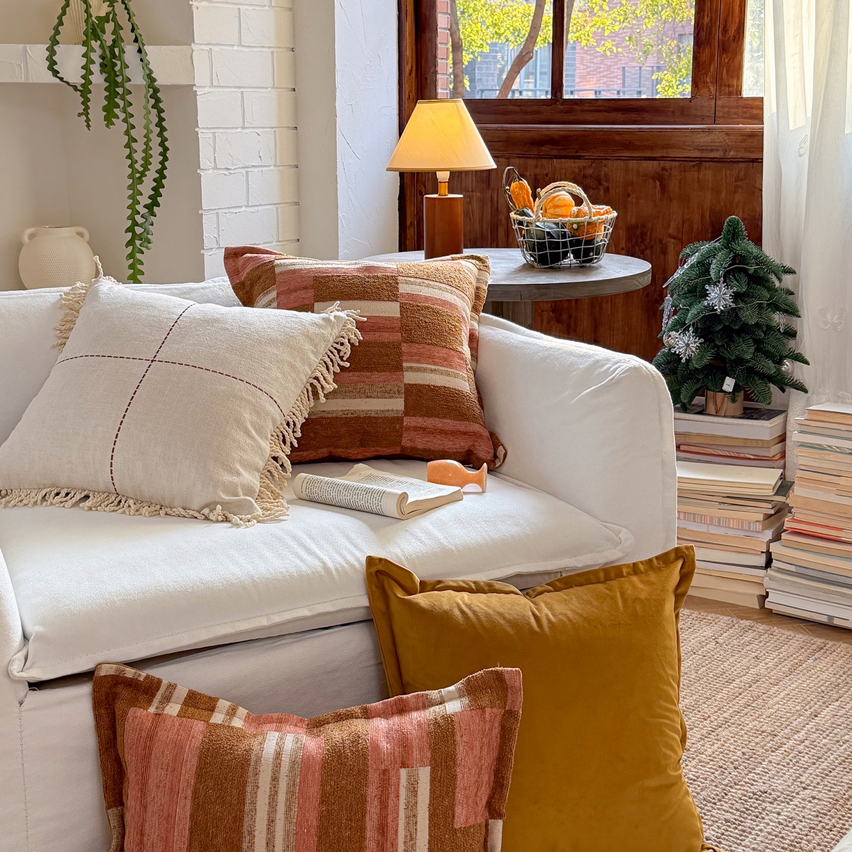 美茉家居 2026新款阡陌角落抱枕组合 阡陌方枕