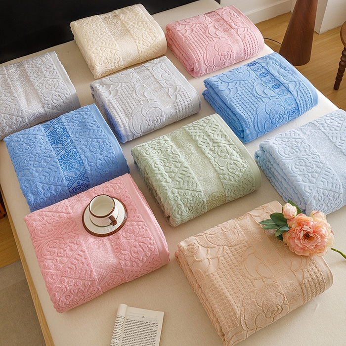 91家纺网 家纺一手货源 找家纺 悦然毛巾被 2026新款全棉老式毛巾被夏被空调毯 组合