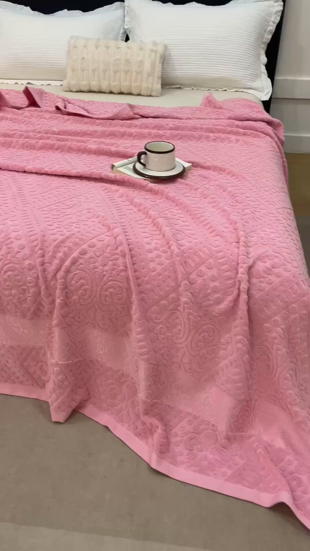 91家纺网 家纺一手货源 找家纺 悦然毛巾被 2026新款全棉老式毛巾被夏被空调毯 菱纹豆纱