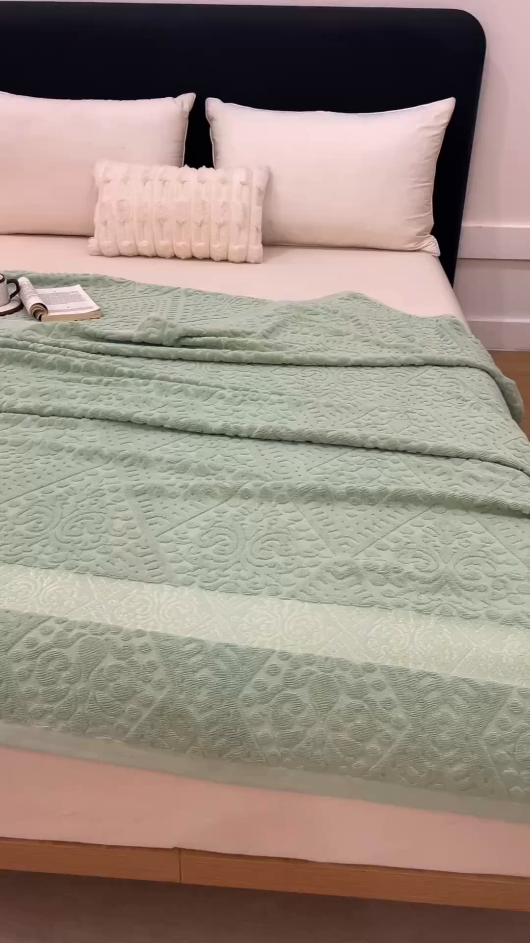 91家纺网 家纺一手货源 找家纺 悦然毛巾被 2026新款全棉老式毛巾被夏被空调毯 菱纹灰青