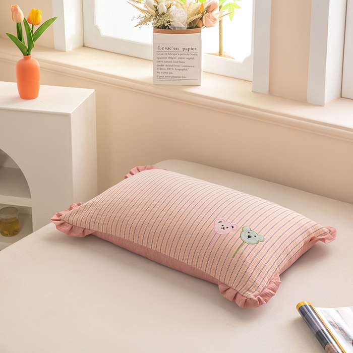 91家纺网 家纺一手货源 找家纺 （总）梦莱家纺 2026新款自然棉麻荞麦护颈枕枕头枕芯