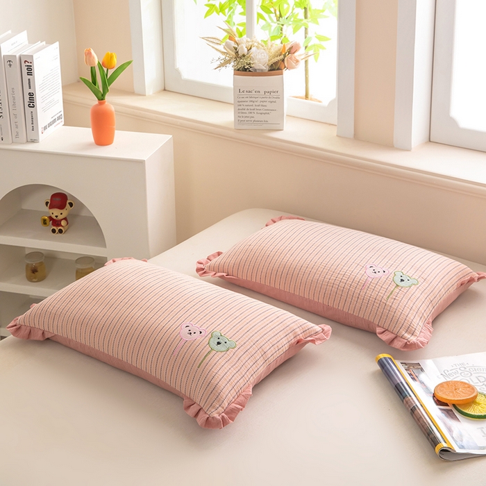 91家纺网 家纺一手货源 找家纺 （总）梦莱家纺 2026新款自然棉麻荞麦护颈枕枕头枕芯