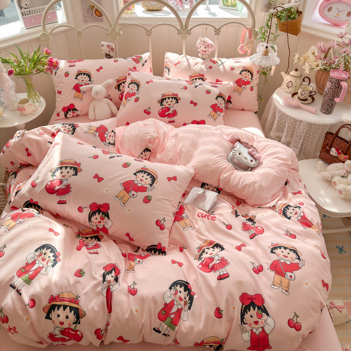 91家纺网 家纺一手货源 找家纺 （总）卡斯诺家纺馆 2026新款卡通水洗云朵棉四件套下载文件包含买家秀