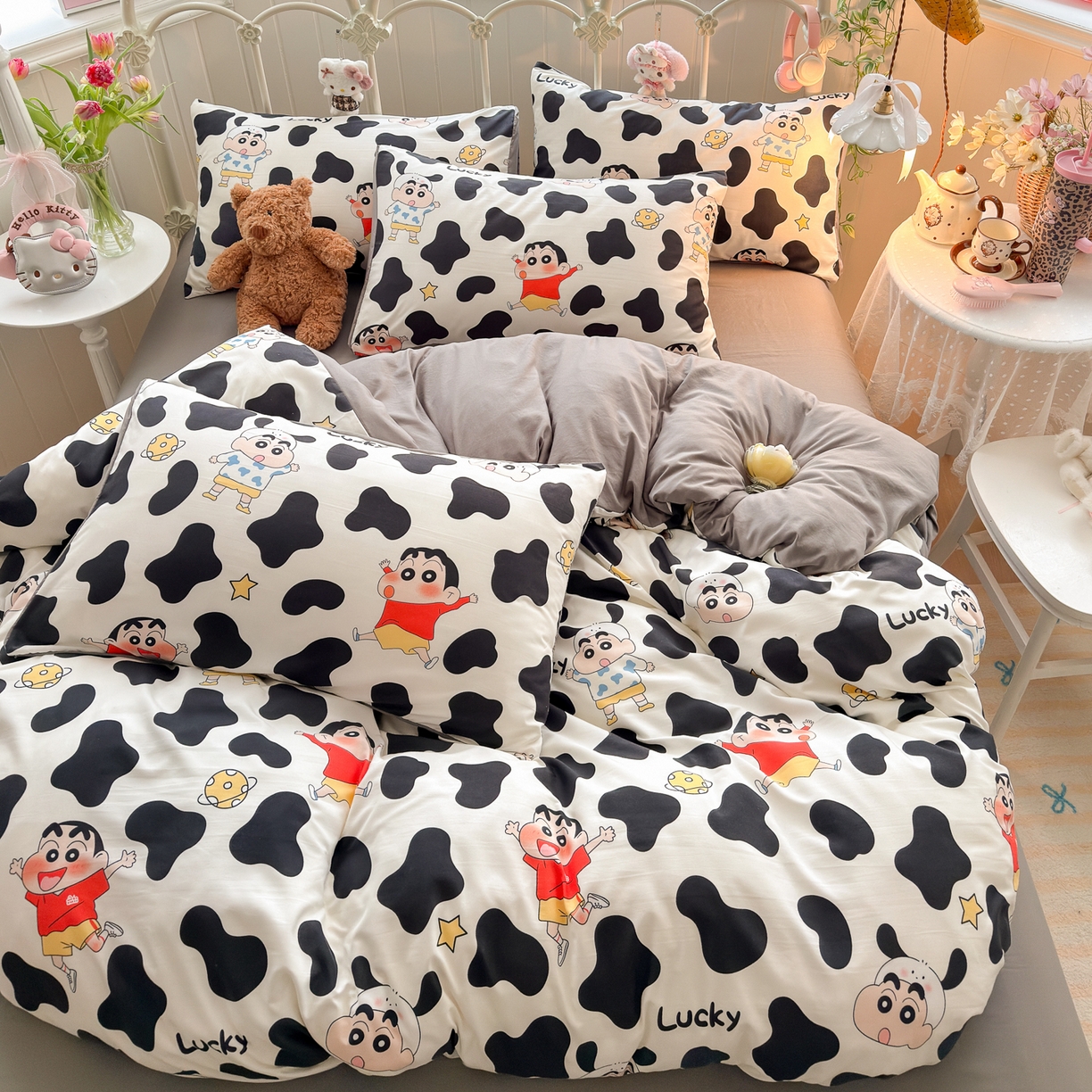 91家纺网 家纺一手货源 找家纺 （总）卡斯诺家纺馆 2026新款卡通水洗云朵棉四件套下载文件包含买家秀