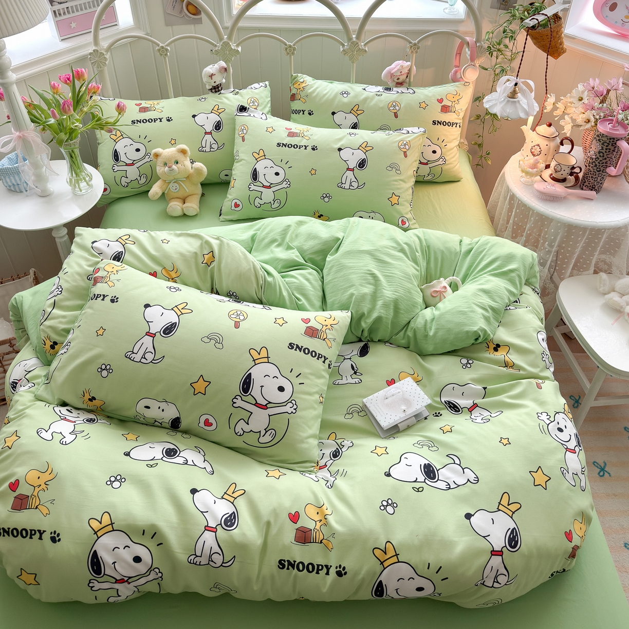 91家纺网 家纺一手货源 找家纺 （总）卡斯诺家纺馆 2026新款卡通水洗云朵棉四件套下载文件包含买家秀