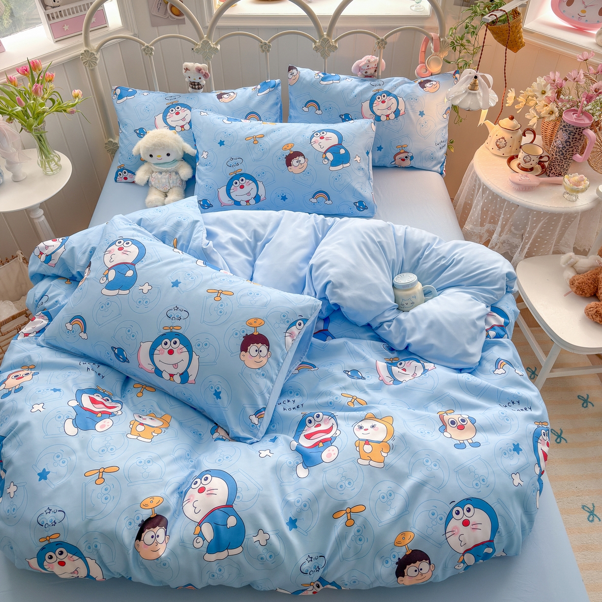 91家纺网 家纺一手货源 找家纺 （总）卡斯诺家纺馆 2026新款卡通水洗云朵棉四件套下载文件包含买家秀