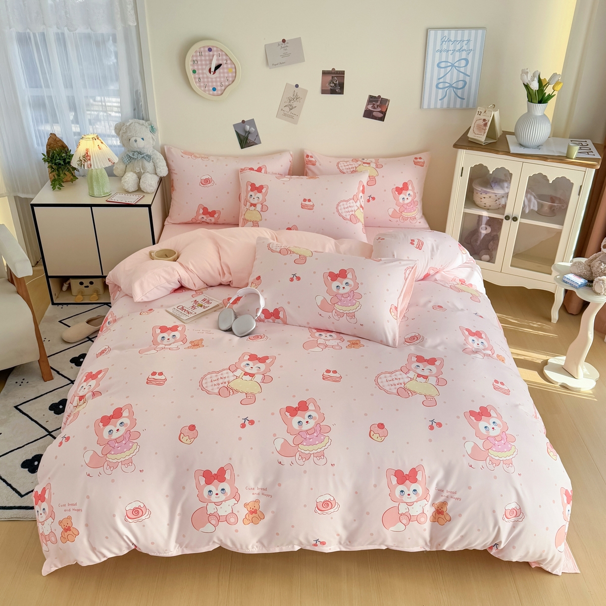 91家纺网 家纺一手货源 找家纺 （总）卡斯诺家纺馆 2026新款卡通水洗云朵棉四件套下载文件包含买家秀