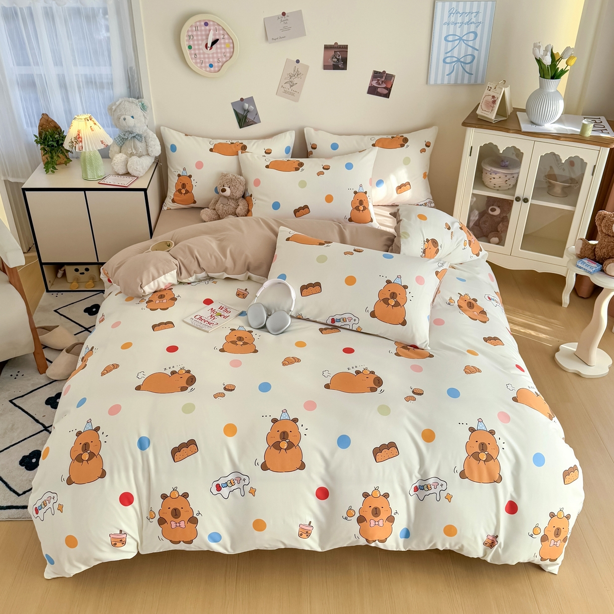 91家纺网 家纺一手货源 找家纺 （总）卡斯诺家纺馆 2026新款卡通水洗云朵棉四件套下载文件包含买家秀