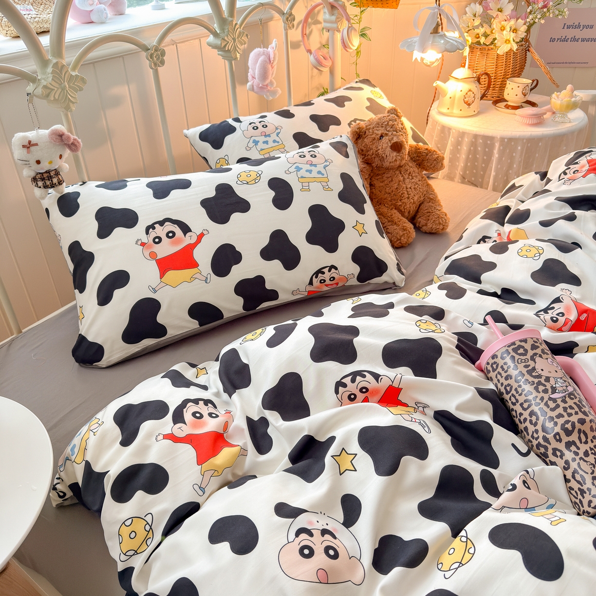 91家纺网 家纺一手货源 找家纺 卡斯诺家纺馆 2026新款卡通水洗云朵棉四件套下载文件包含买家秀 动感涂鸭