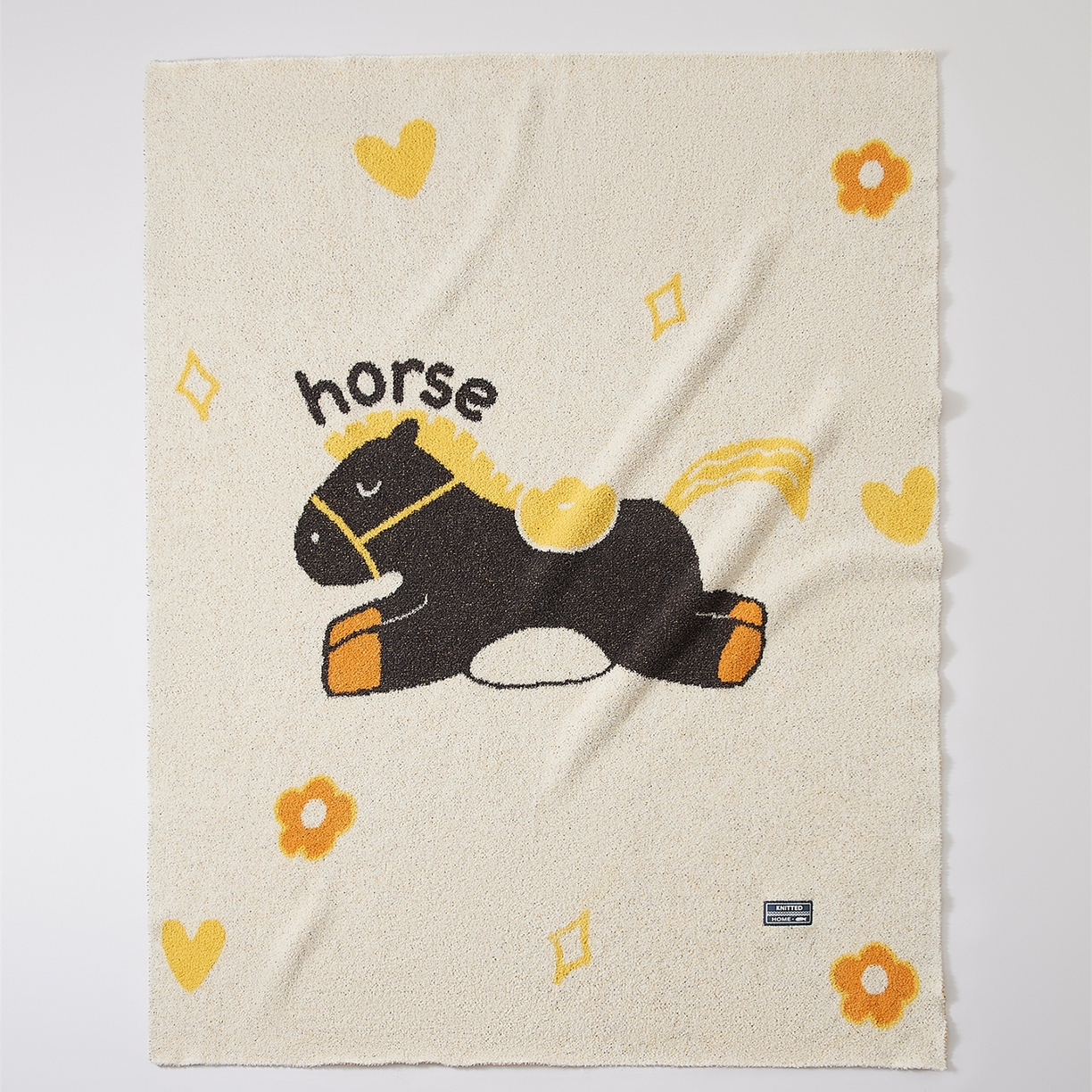 91家纺网 家纺一手货源 找家纺 （总）暖绵绵家纺 2026新款半边绒小马针织毯-星澄（本款券后/折后零售价不得低于173元）