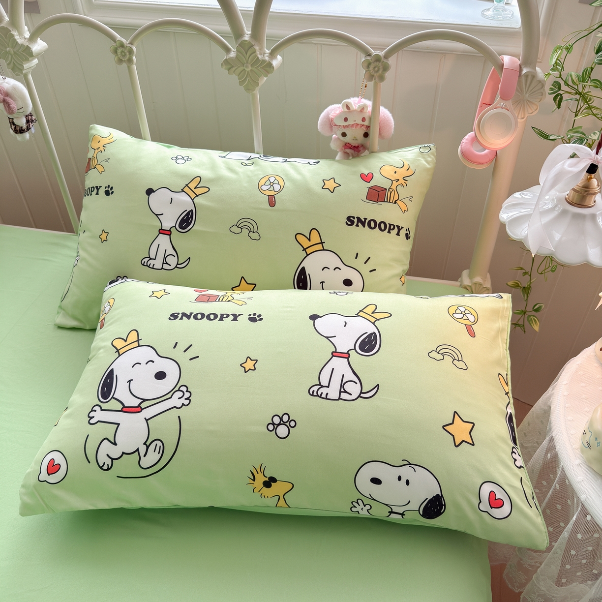 91家纺网 家纺一手货源 找家纺 卡斯诺家纺馆 2026新款卡通水洗云朵棉四件套下载文件包含买家秀 花生布丁狗