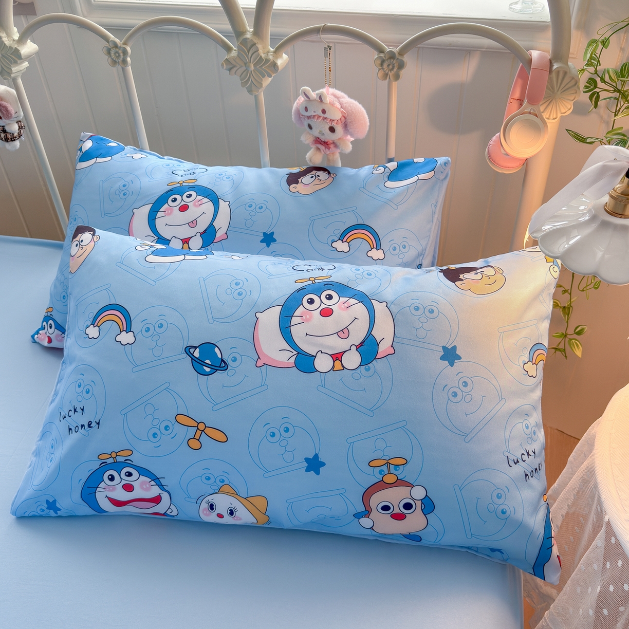 91家纺网 家纺一手货源 找家纺 卡斯诺家纺馆 2026新款卡通水洗云朵棉四件套下载文件包含买家秀 机器猫