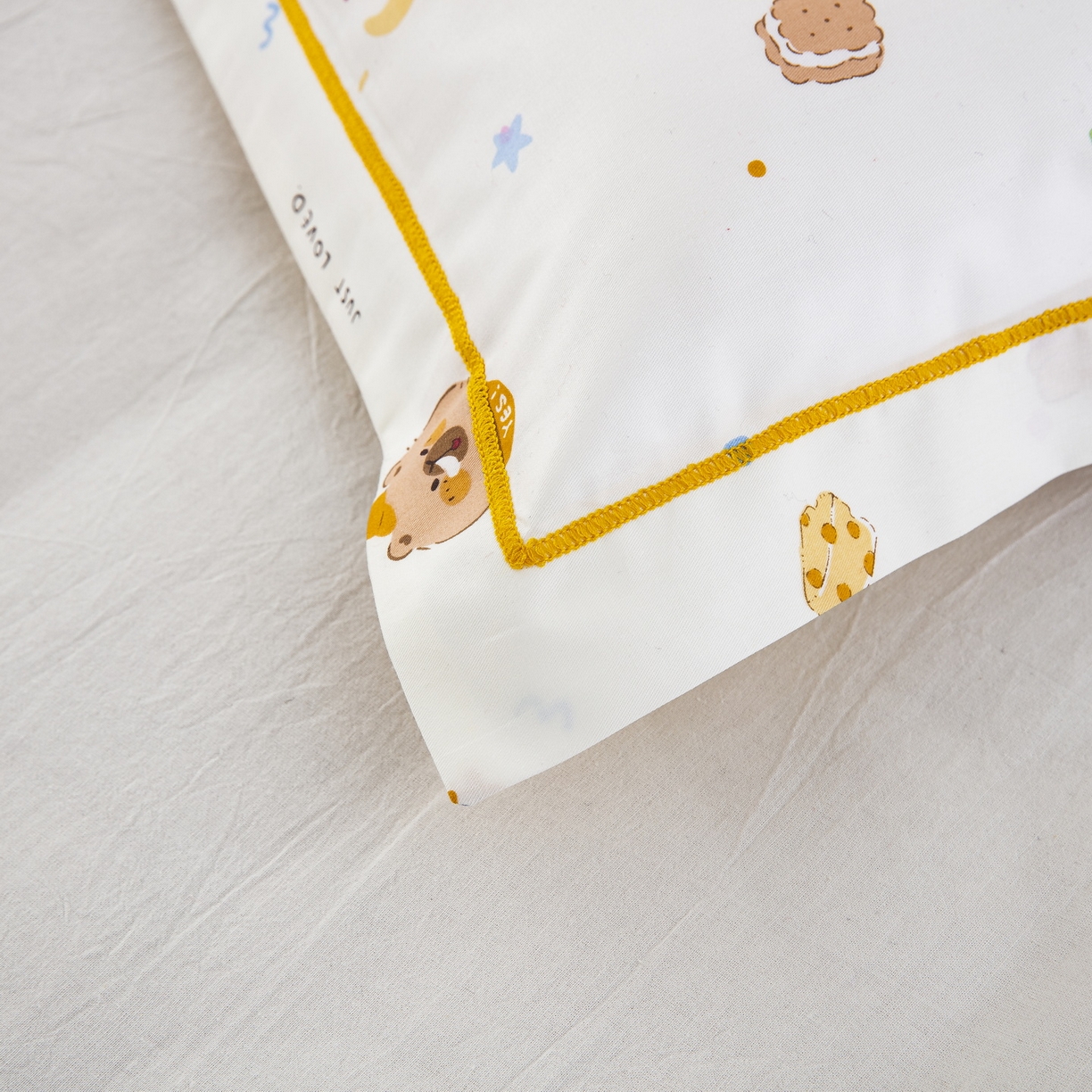 91家纺网 家纺一手货源 找家纺 乐秀家纺 2026新款卡通全棉枕套儿童幼儿园枕头开心卡皮巴拉