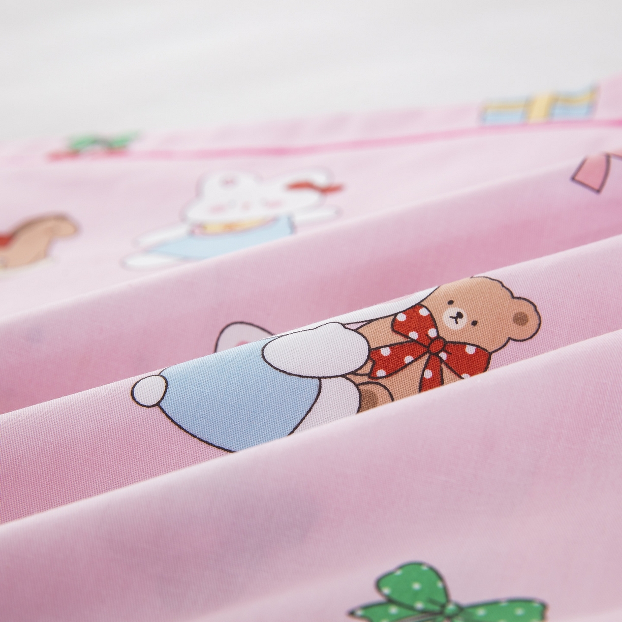 91家纺网 家纺一手货源 找家纺 乐秀家纺 2026新款卡通全棉枕套儿童幼儿园枕头甜蜜伙伴