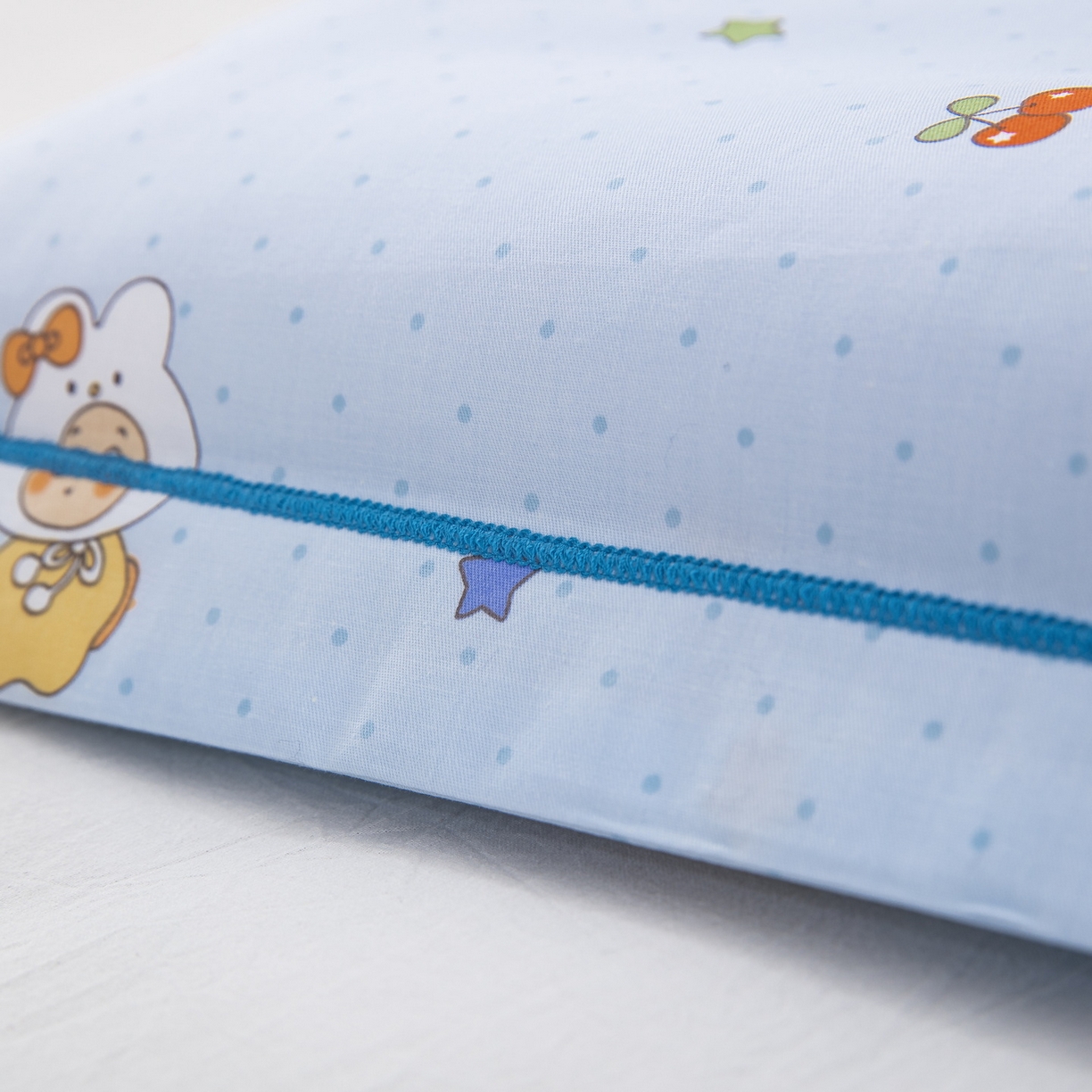 91家纺网 家纺一手货源 找家纺 乐秀家纺 2026新款卡通全棉枕套儿童幼儿园枕头星星小伙伴