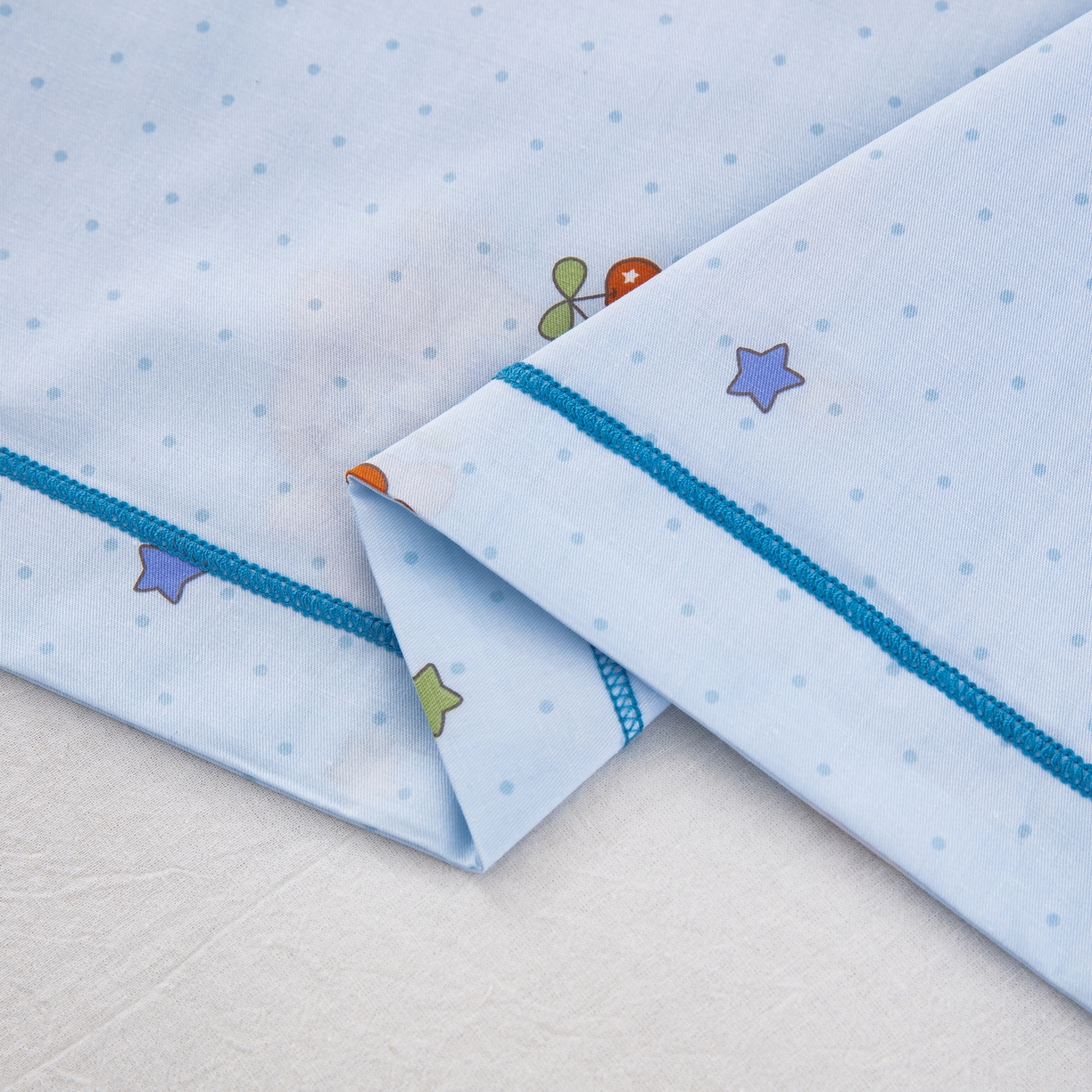 91家纺网 家纺一手货源 找家纺 乐秀家纺 2026新款卡通全棉枕套儿童幼儿园枕头星星小伙伴