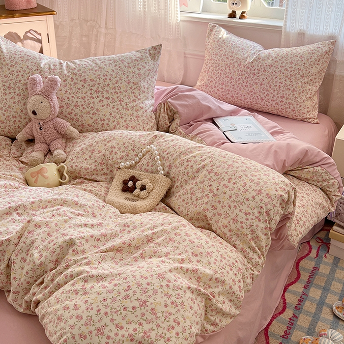 91家纺网 家纺一手货源 找家纺 （总）优佳优品 【提供买家秀】2026新款加厚水洗仿棉A类印花四件套