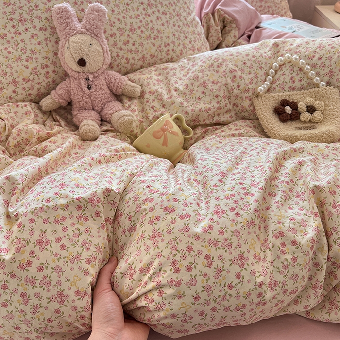 91家纺网 家纺一手货源 找家纺 （总）优佳优品 【提供买家秀】2026新款加厚水洗仿棉A类印花四件套