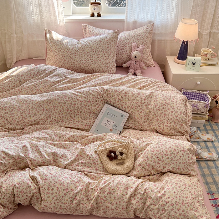 91家纺网 家纺一手货源 找家纺 （总）优佳优品 【提供买家秀】2026新款加厚水洗仿棉A类印花四件套