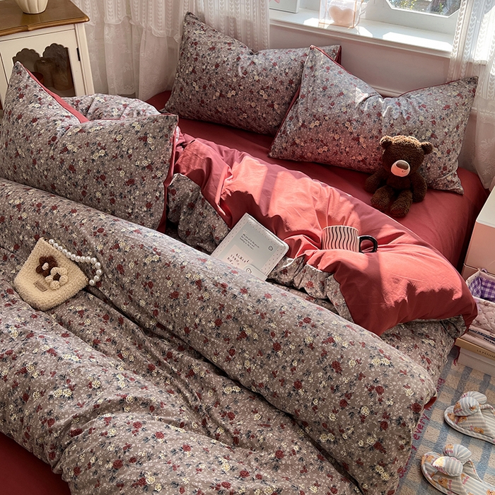 91家纺网 家纺一手货源 找家纺 （总）优尚佳生活馆 【提供买家秀】2026新款加厚水洗仿棉A类印花四件套