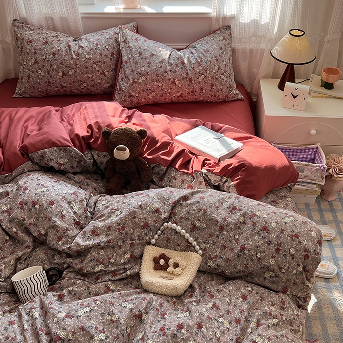 91家纺网 家纺一手货源 找家纺 （总）优尚佳生活馆 【提供买家秀】2026新款加厚水洗仿棉A类印花四件套