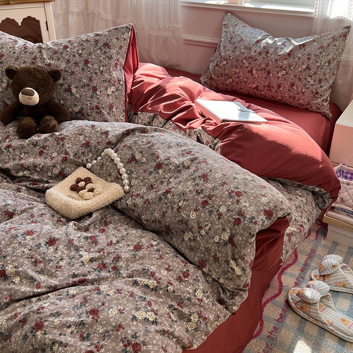 91家纺网 家纺一手货源 找家纺 （总）优尚佳生活馆 【提供买家秀】2026新款加厚水洗仿棉A类印花四件套