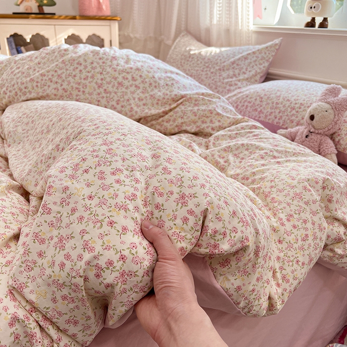 91家纺网 家纺一手货源 找家纺 （总）优尚佳生活馆 【提供买家秀】2026新款加厚水洗仿棉A类印花四件套