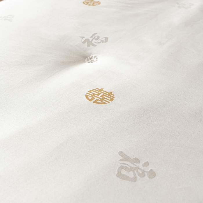 91家纺网 家纺一手货源 找家纺 茧月家纺 2026新款桑蚕长丝喜被被子被芯 喜被-白