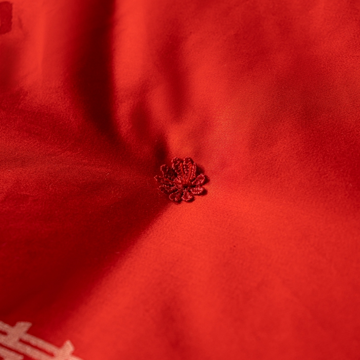 91家纺网 家纺一手货源 找家纺 茧月家纺 2026新款桑蚕长丝喜被被子被芯 喜被-红