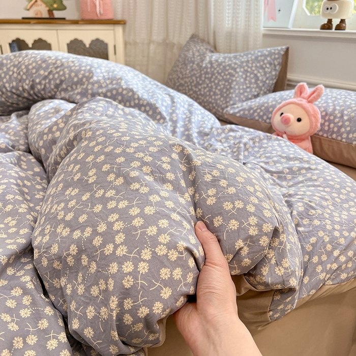 91家纺网 家纺一手货源 找家纺 （总）优佳优品 【提供买家秀】2026新款加厚水洗仿棉A类印花四件套