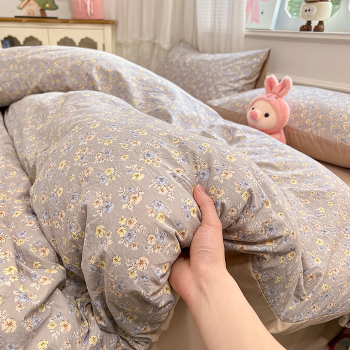 91家纺网 家纺一手货源 找家纺 （总）优尚佳生活馆 【提供买家秀】2026新款加厚水洗仿棉A类印花四件套