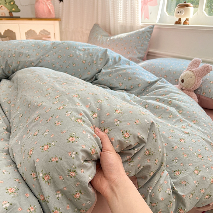 91家纺网 家纺一手货源 找家纺 （总）优佳优品 【提供买家秀】2026新款加厚水洗仿棉A类印花四件套