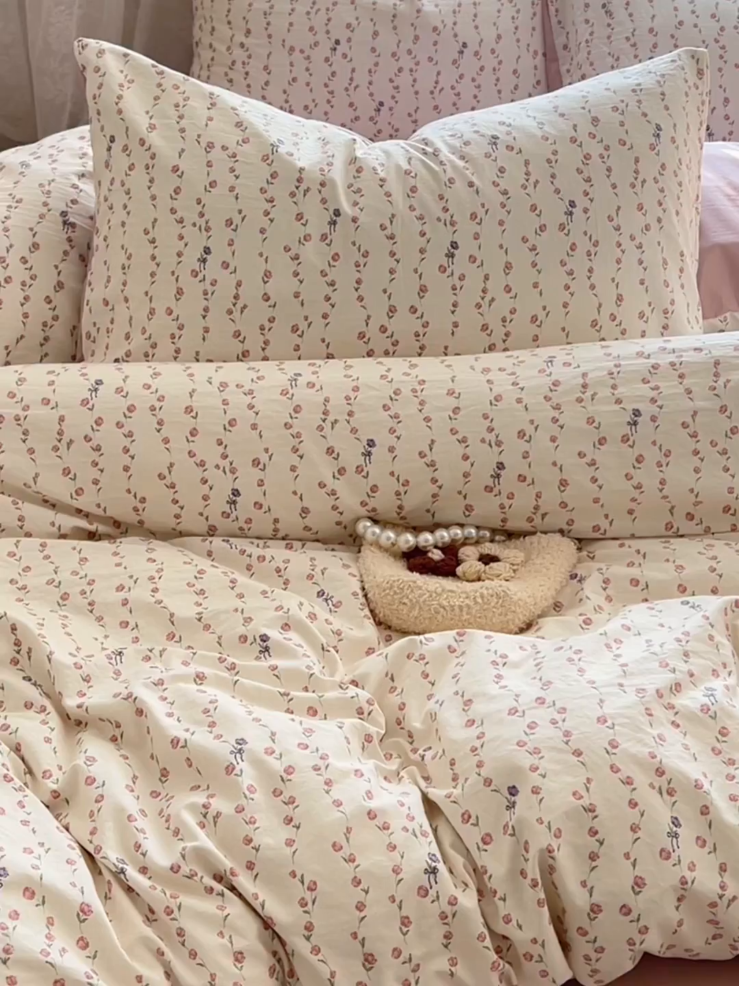 91家纺网 家纺一手货源 找家纺 优佳优品 【提供买家秀】2026新款加厚水洗仿棉A类印花四件套 玫香懒卧